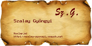 Szalay Gyöngyi névjegykártya